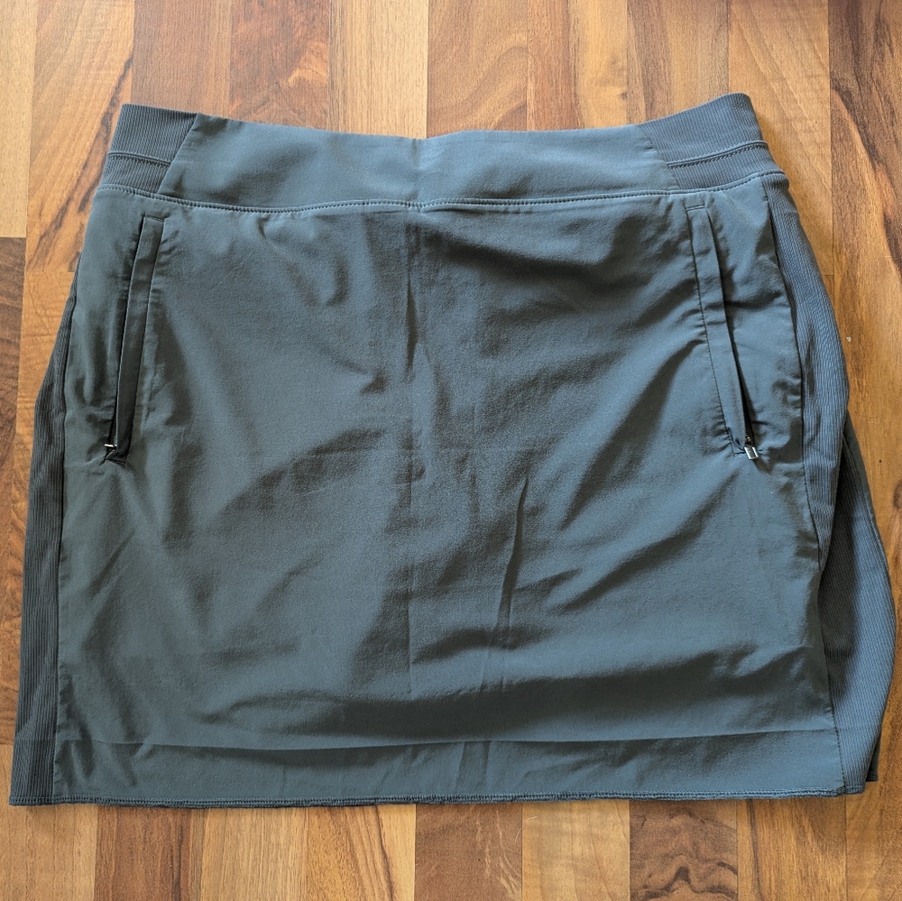 Dark Gray Skirt with Pockets